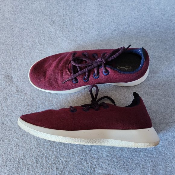 Allbirds Wool Runner Sneaker Lace-Up Super Fine ZQ Merino Wool Red Men main image 5